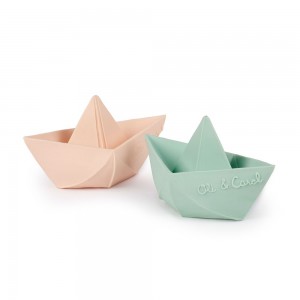 Origami boat - Pastel